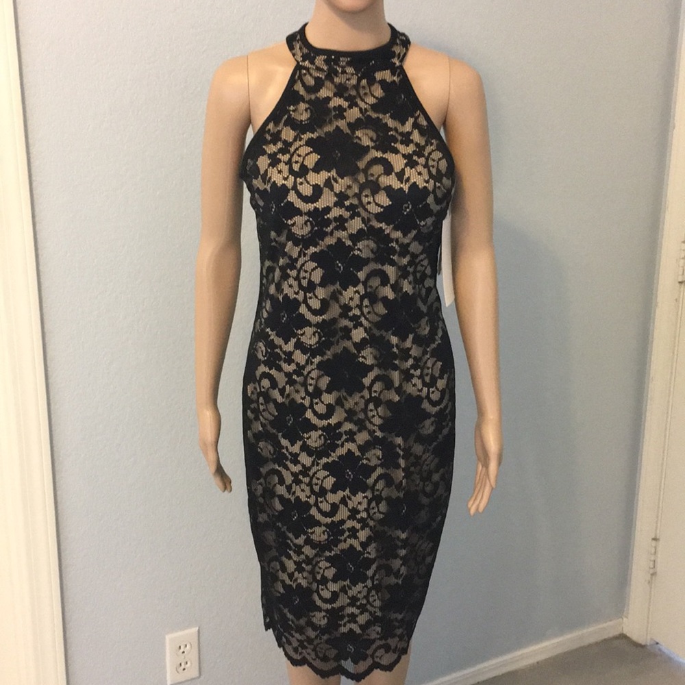 Black lace dress